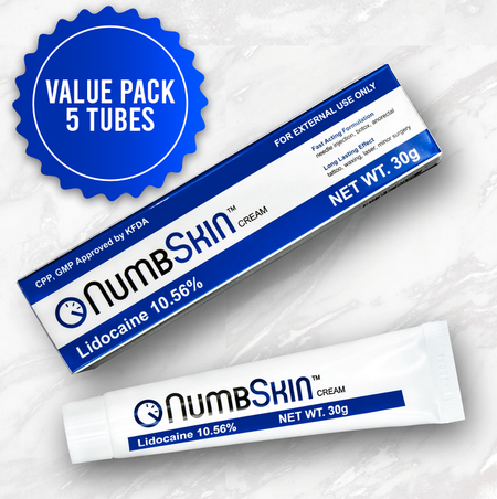 1 Numbskin Cream 5% Lidocaine + 1 Numbskin Foam Soap 4% Lidocaine