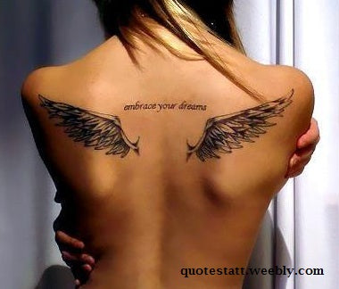 Wonderful BACK Tattoo Quotes That Speak About You